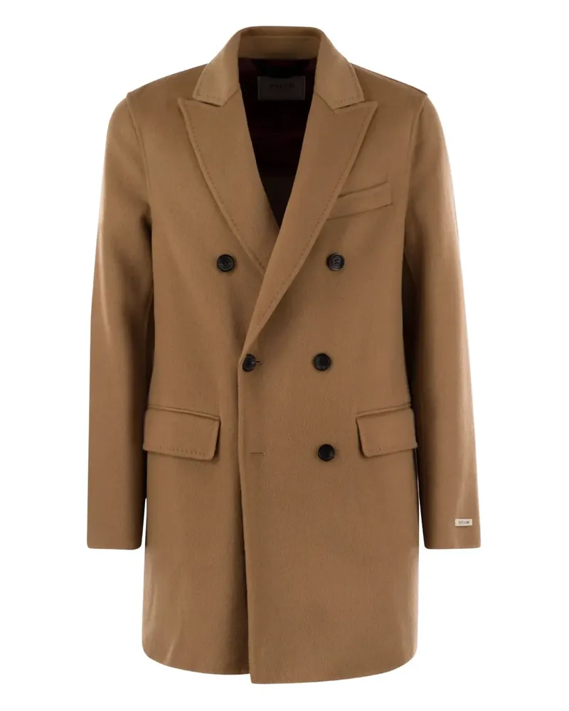 Paltò Doppelreihiger Mantel - Braun Braun