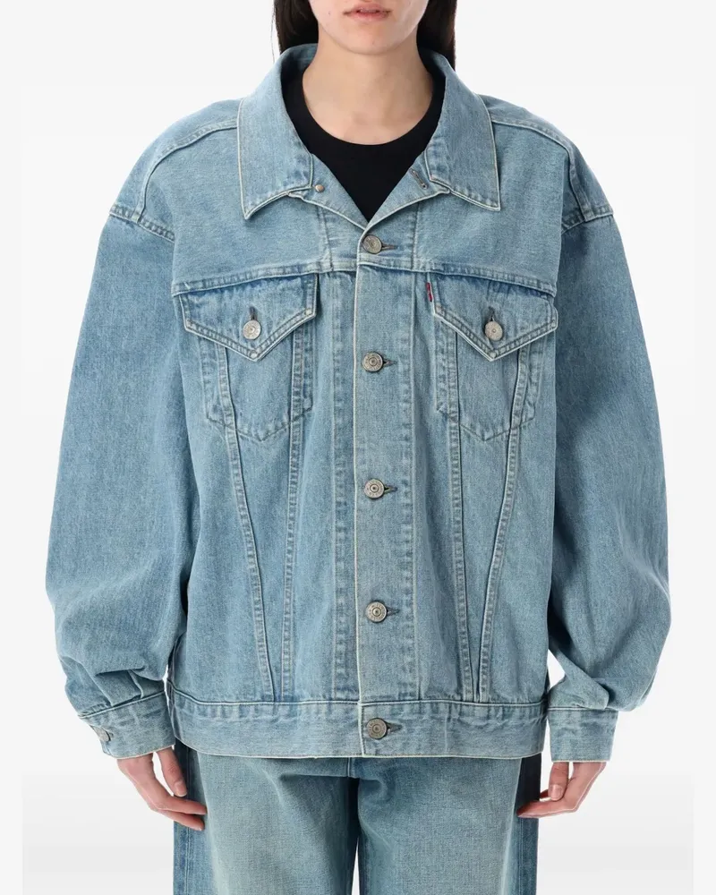 Junya Watanabe Jacke aus Baumwolle - Blau Blau