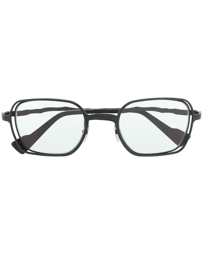 KUBORAUM Sonnenbrille mit schnörkeligen Bügeln - Grau Grau