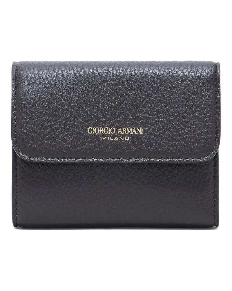 Giorgio Armani Portemonnaie aus strukturiertem Leder - Braun Braun