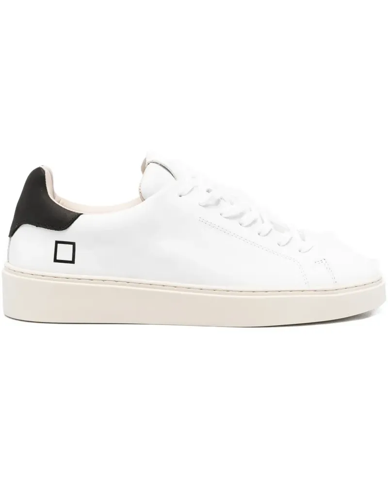 D.A.T.E. Levante Sneakers mit Ledereinsätzen - Weiß Weiß
