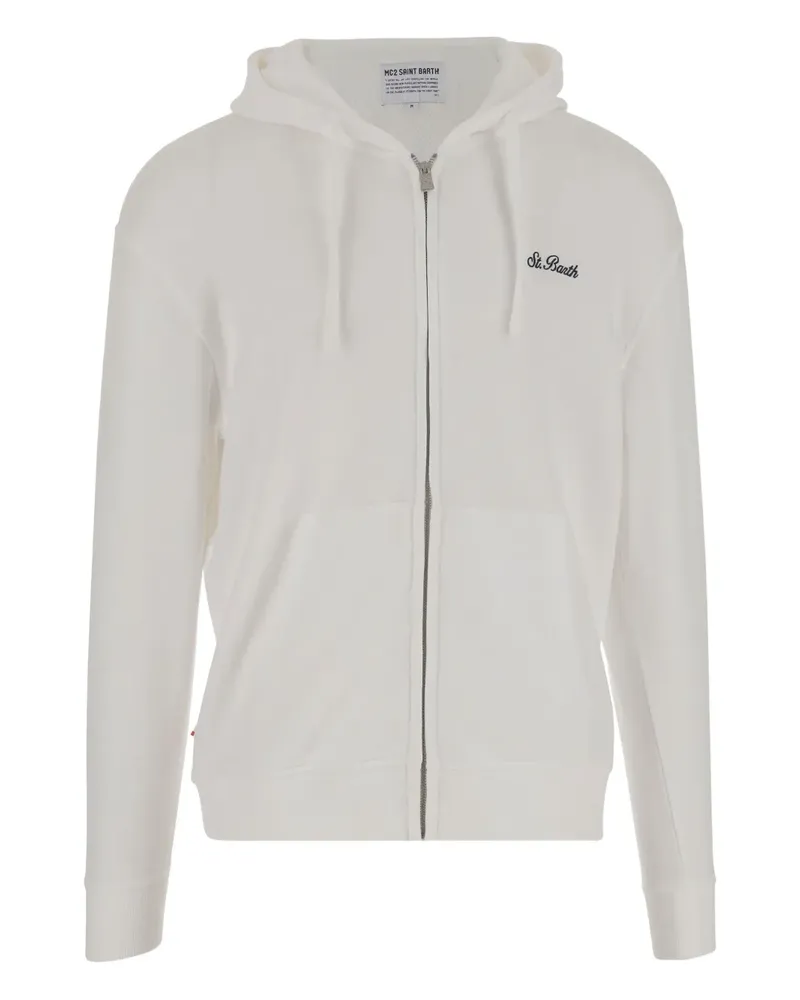 MC2 Saint Barth Kapuzenjacke mit Reißverschluss - Weiß Weiß