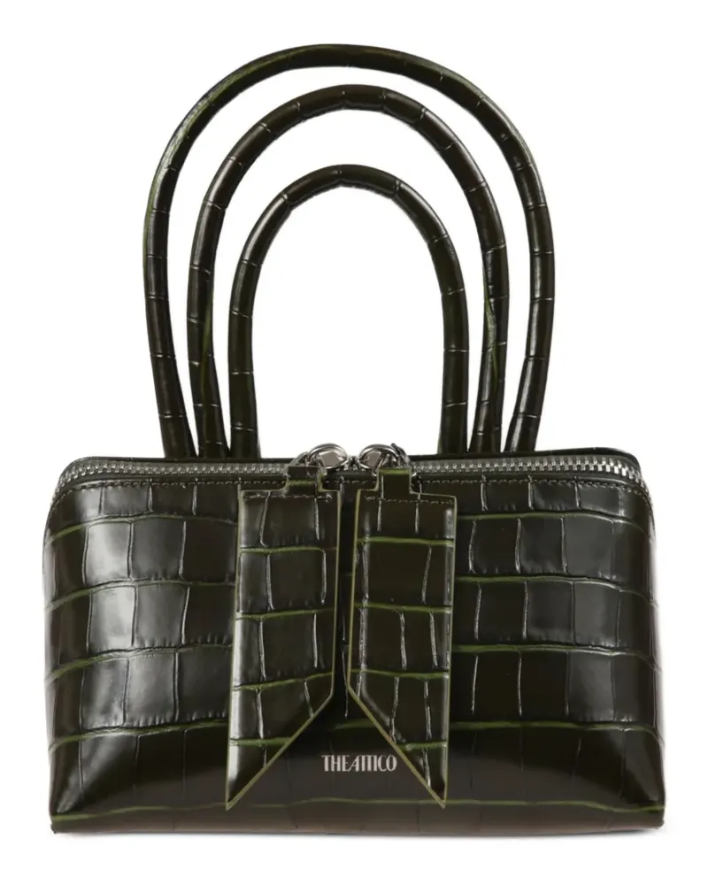 ATTICO Mini Friday Handtasche mit Kroko-Effekt - Grün Grün