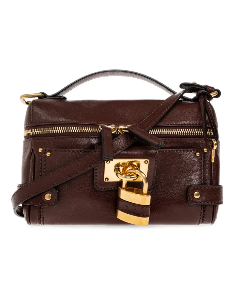 Chloé Paddington Kosmetiktasche aus Leder - Braun Braun