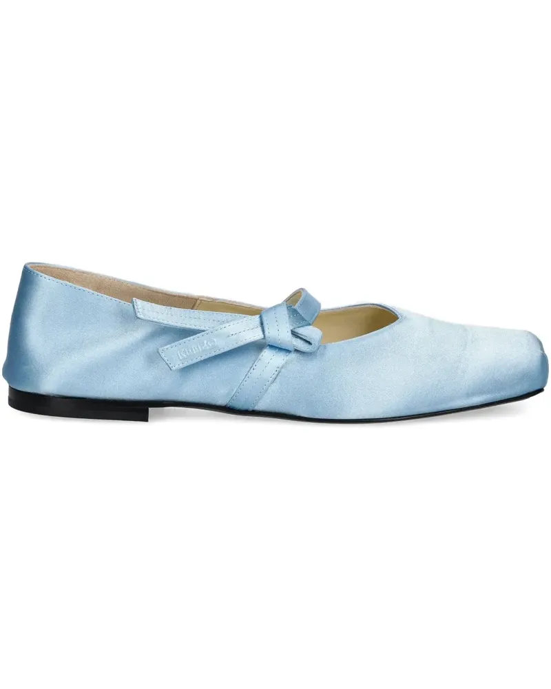 Kenzo Ballerinas aus Satin - Blau Blau