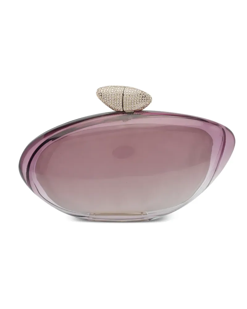 Benedetta Bruzziches Armonia Clutch mit Kristallen - Violett Violett