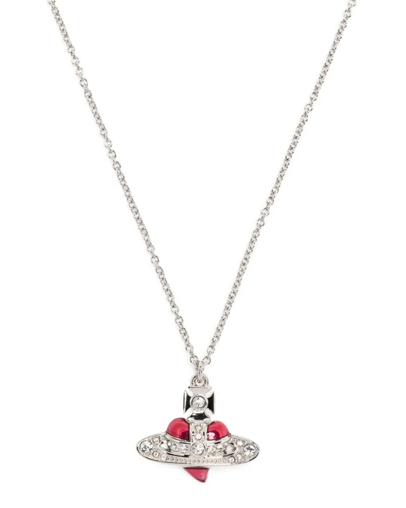 Vivienne Westwood Halskette mit Herzanhänger - Silber Silber