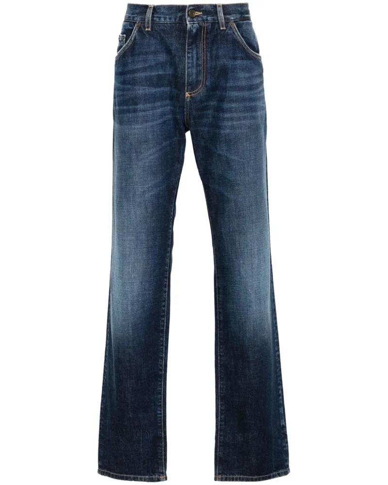 Dolce & Gabbana Jeans mit Logo-Stickerei - Blau Blau