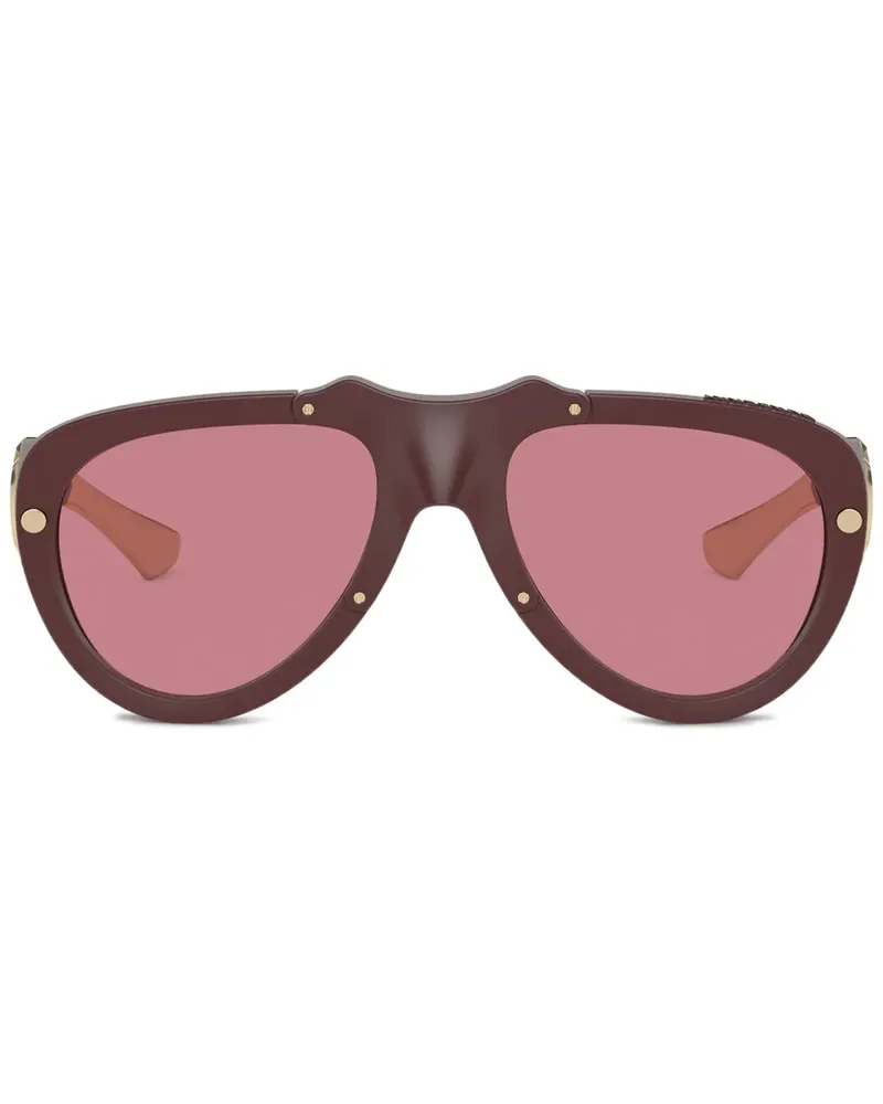 Burberry Sonnenbrille mit Oversized-Gestell - Rot Rot