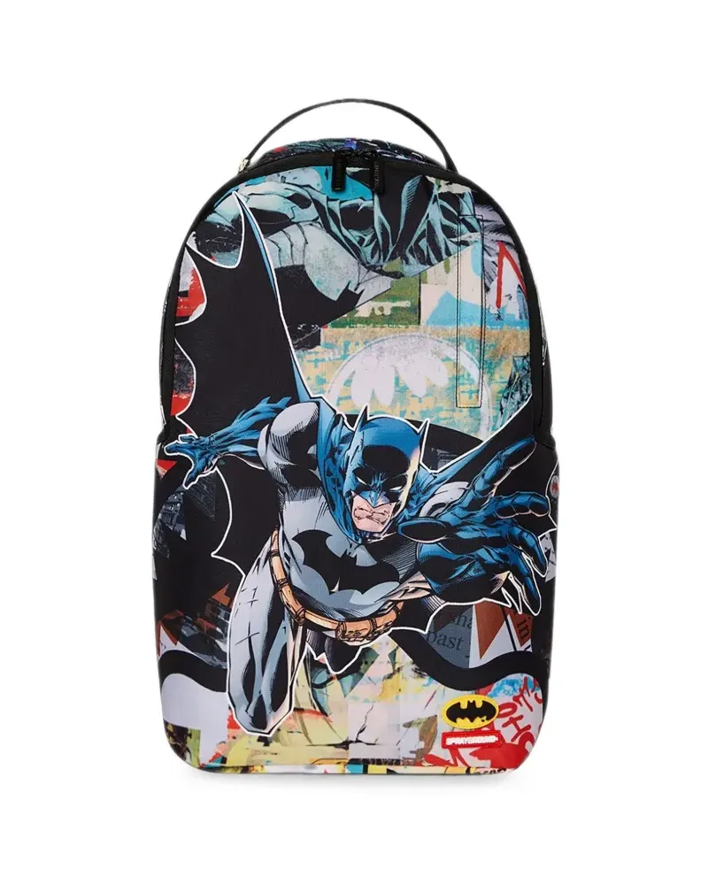 Sprayground Batman Collage Shark Rucksack - Schwarz Schwarz