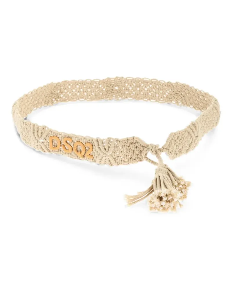 Dsquared2 tassel-detail belt - Nude Nude