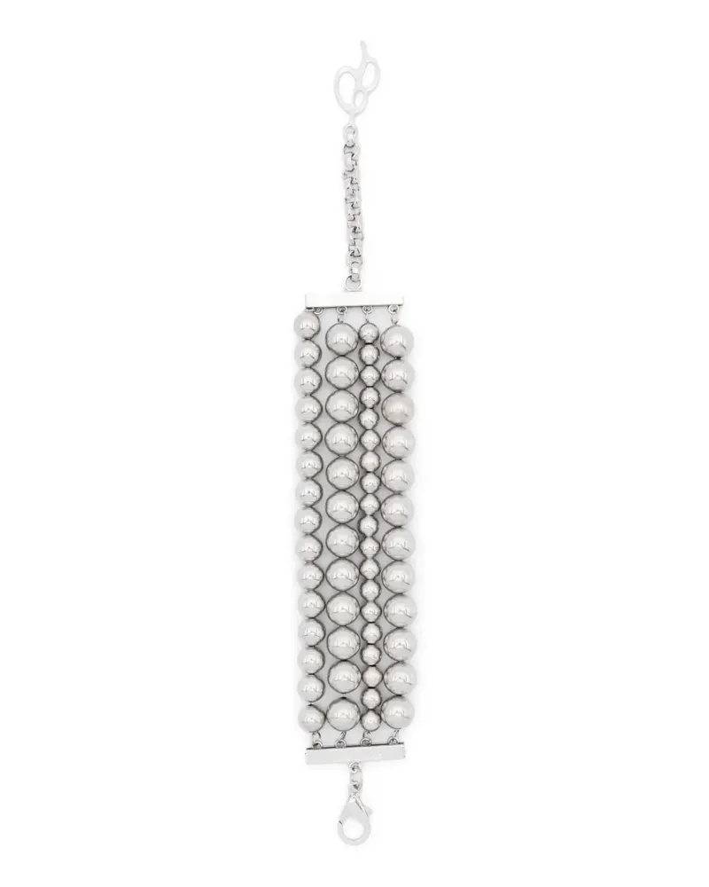 Blumarine Kristallverziertes Armband mit Finish - Silber Silber