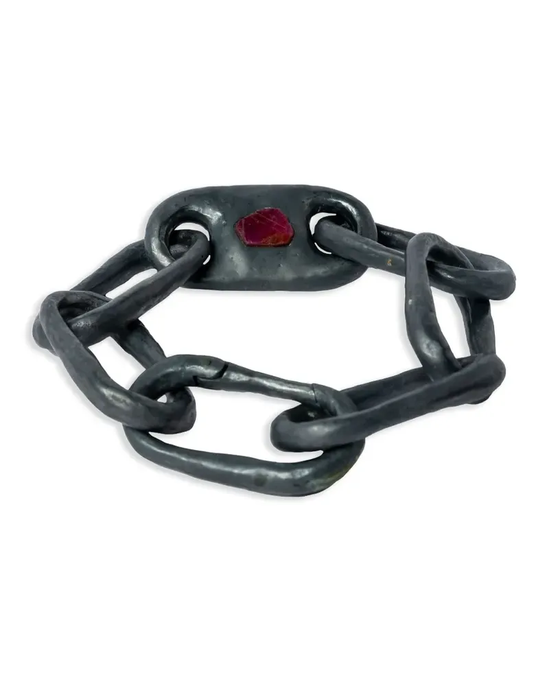 Parts Of Four Roman Medium Link Armband - Schwarz Schwarz
