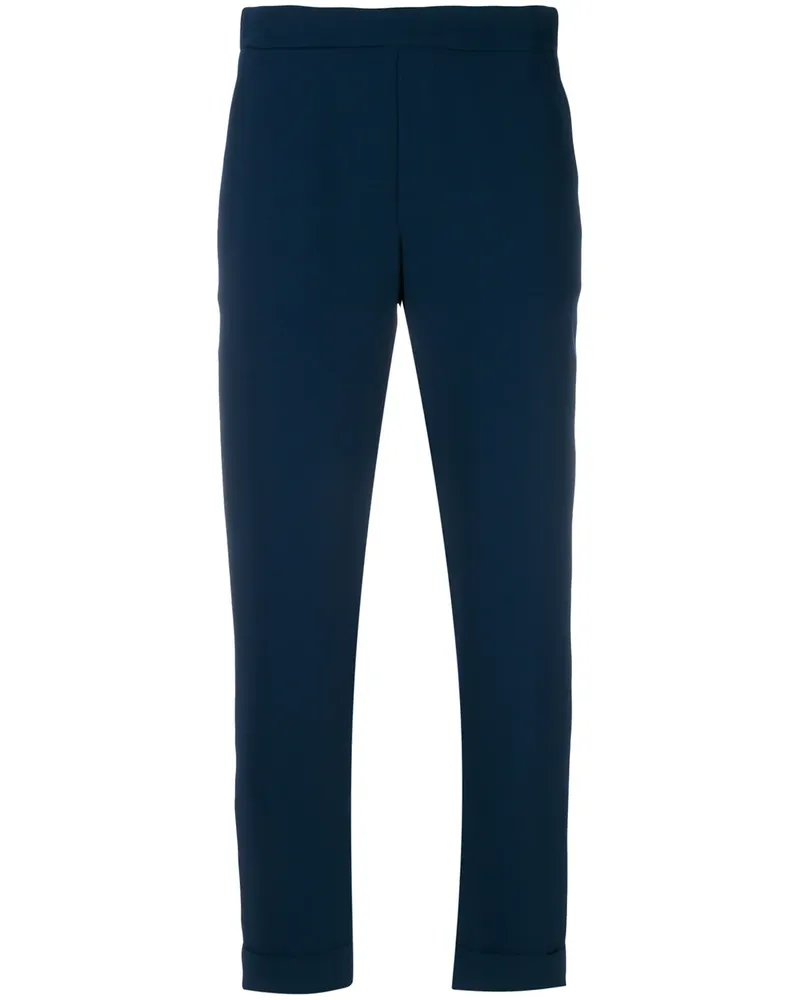 P.A.R.O.S.H. rolled cropped trousers - Blau Blau