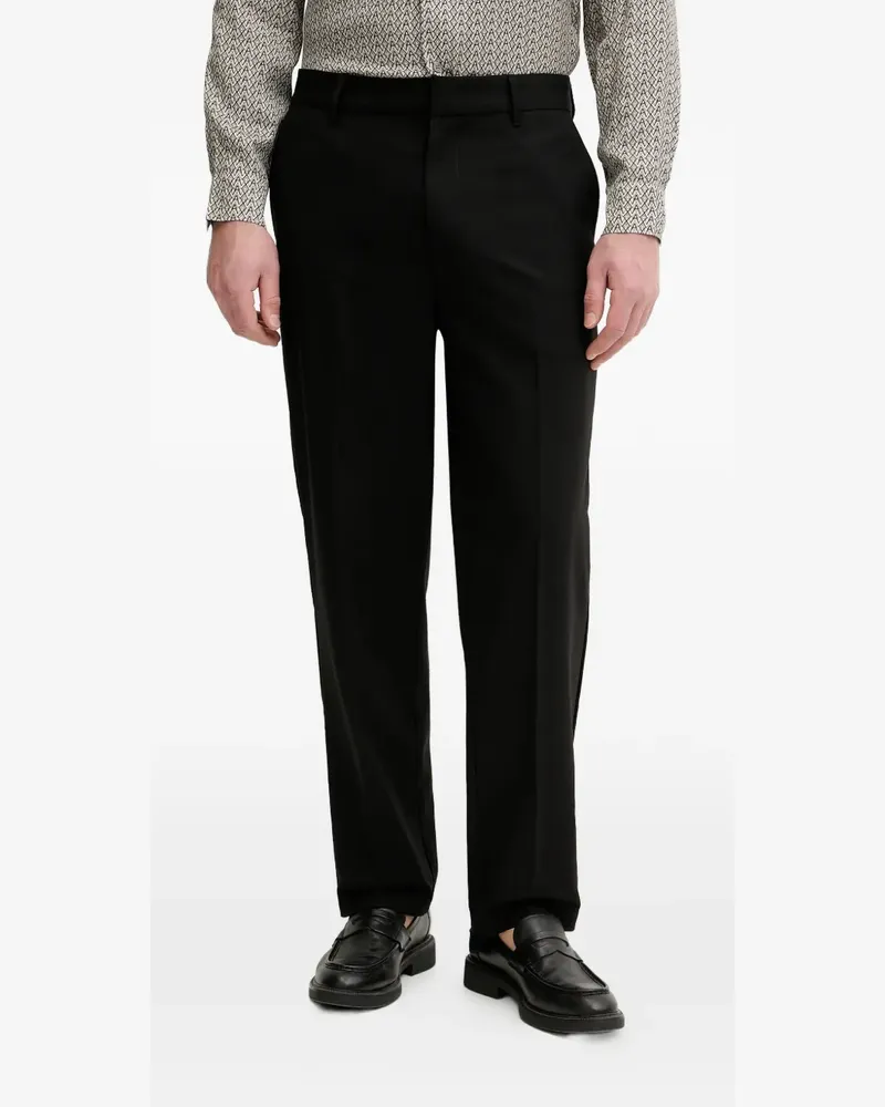 Armani Exchange logo-plaque trousers - Schwarz Schwarz