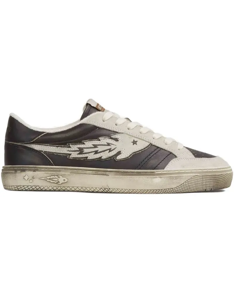 ENTERPRISE JAPAN graphic low-top sneakers - Schwarz Schwarz