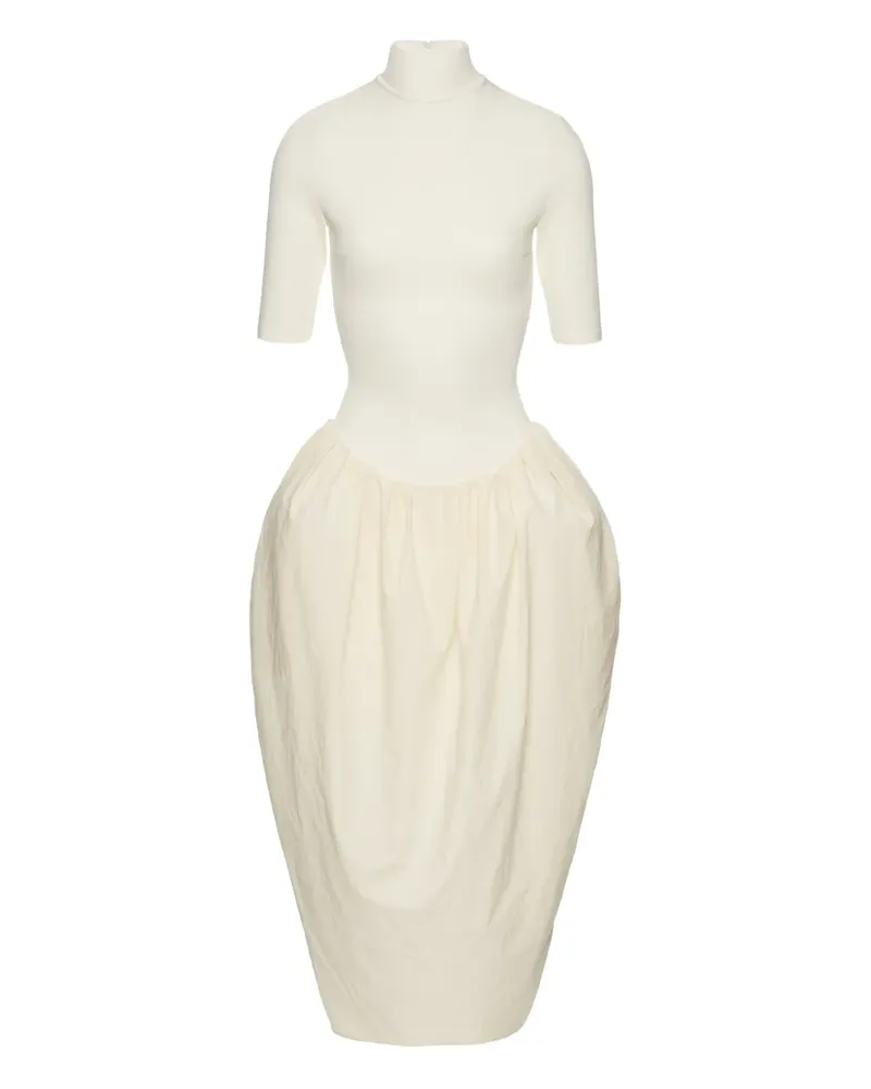 Magda Butrym Midikleid mit Stehkragen - Nude Nude