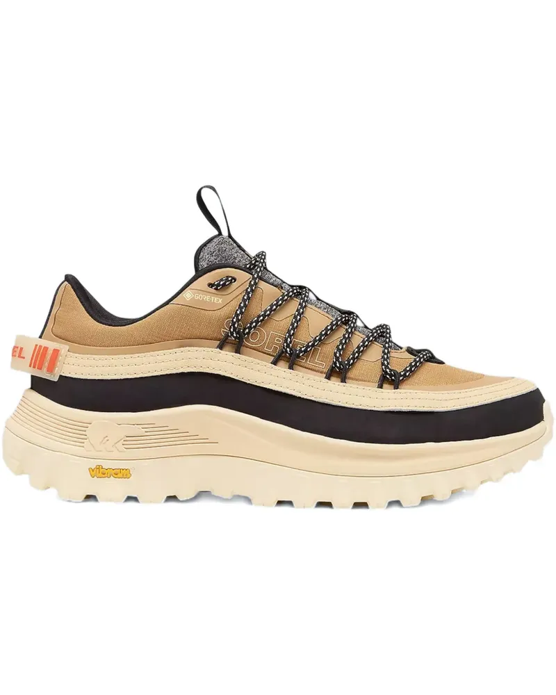 Sorel lace-up logo patch sneakers - Nude Nude