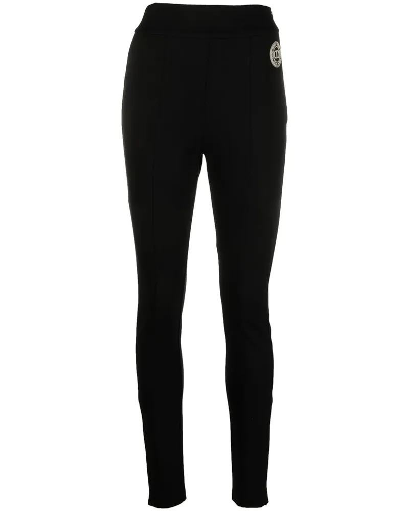 Twin-Set Leggings mit Reißverschluss - Schwarz Schwarz