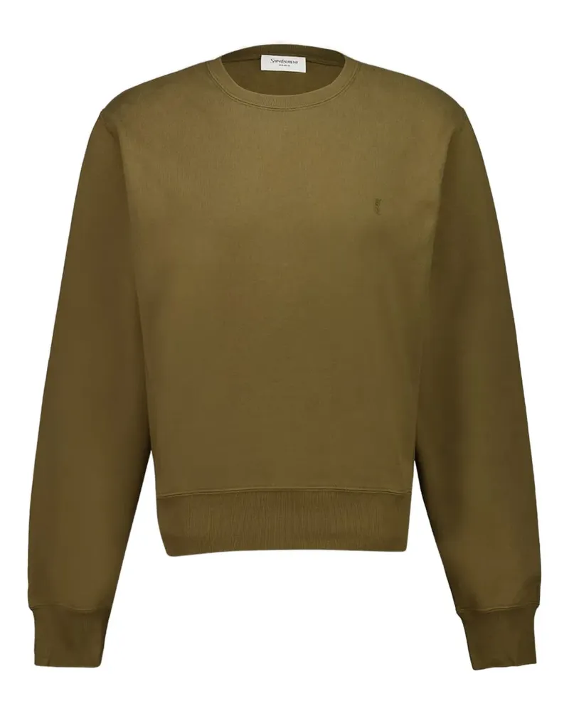 Saint Laurent Pullover mit Stickerei - Grün Grün