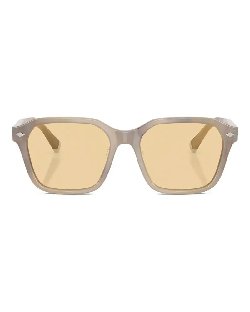 Brunello Cucinelli Sonnenbrille mit eckigem Gestell - Nude Nude