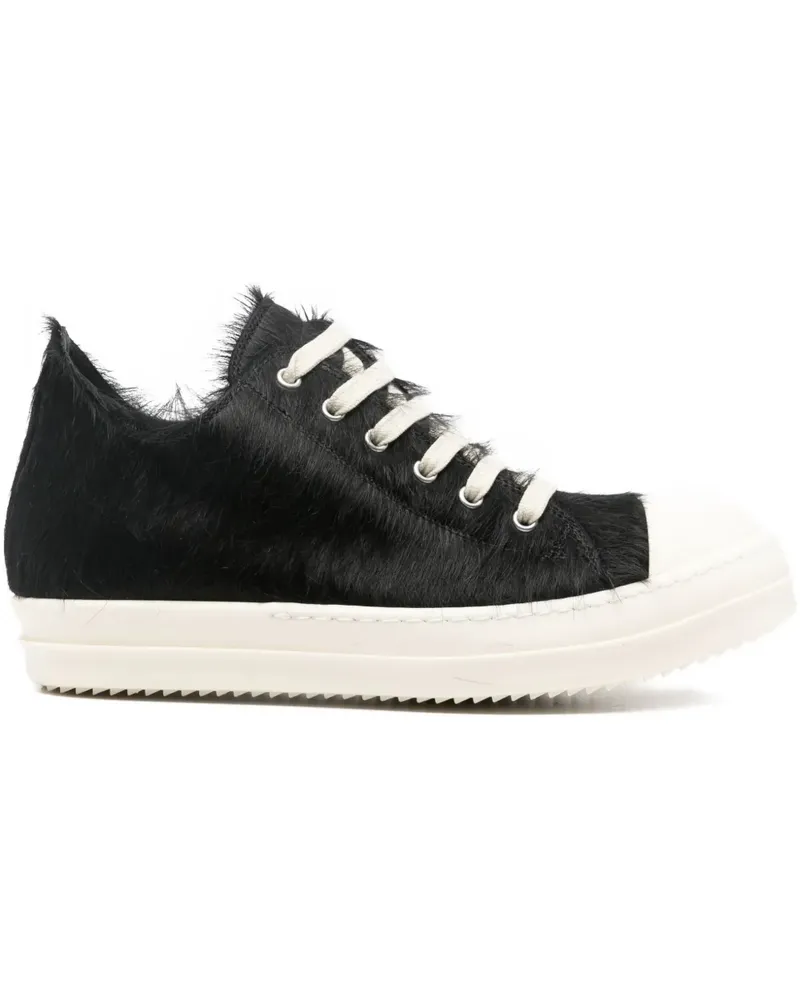 Rick Owens Fur Low Sneakers - Schwarz Schwarz