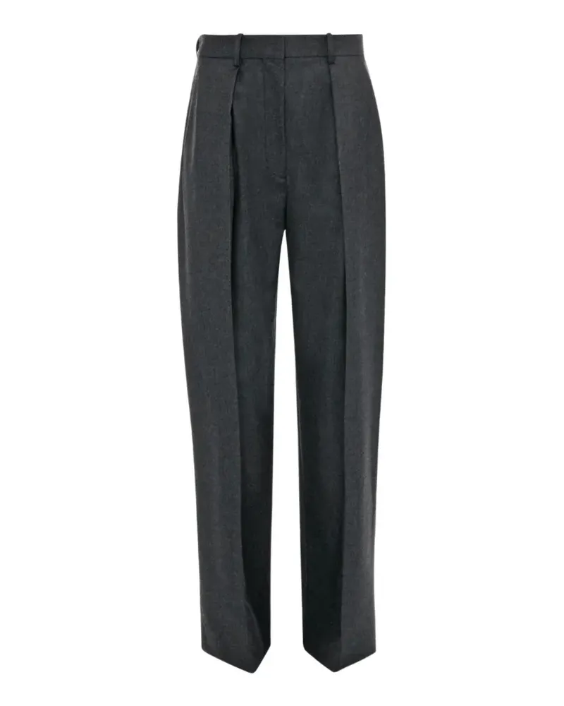 Victoria Beckham pleated straight-leg trousers - Grau Grau