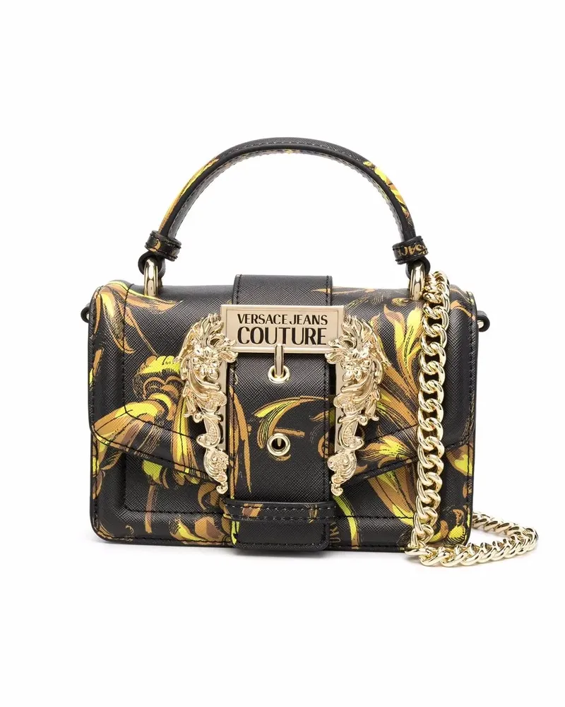 Versace Jeans Shopper mit grafischem Print - Schwarz Schwarz
