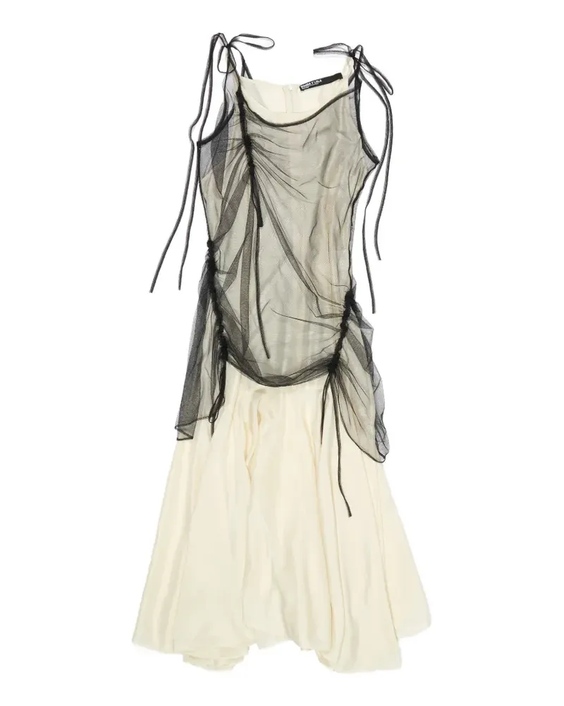 BIMBA Y LOLA Gerafftes Midikleid - Nude Nude