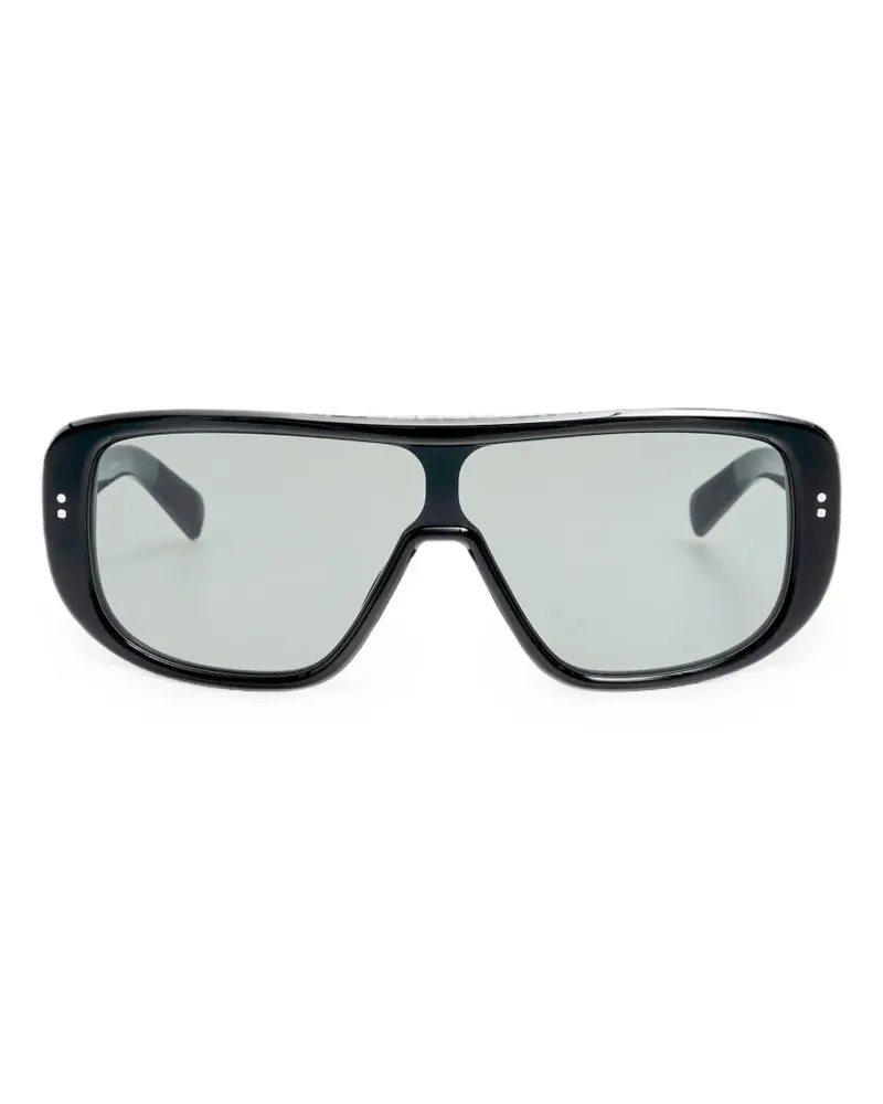 Jacquemus Sonnenbrille mit Logo-Print - Schwarz Schwarz