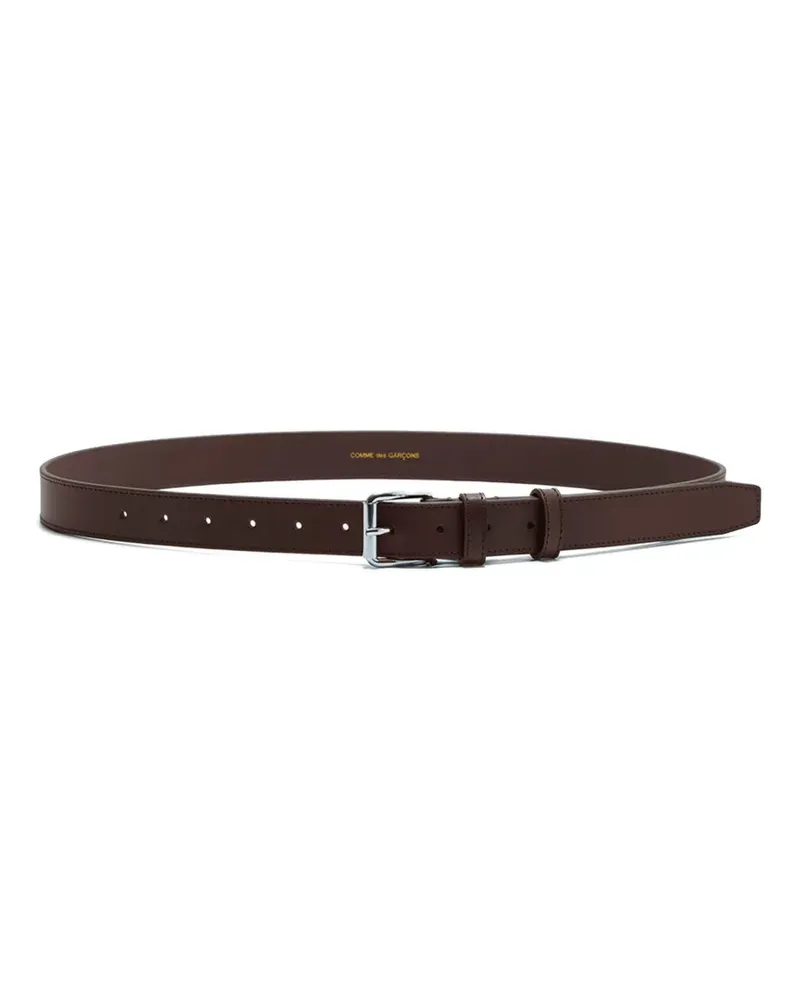 Comme des Garçons buckle-fastening leather belt - Braun Braun