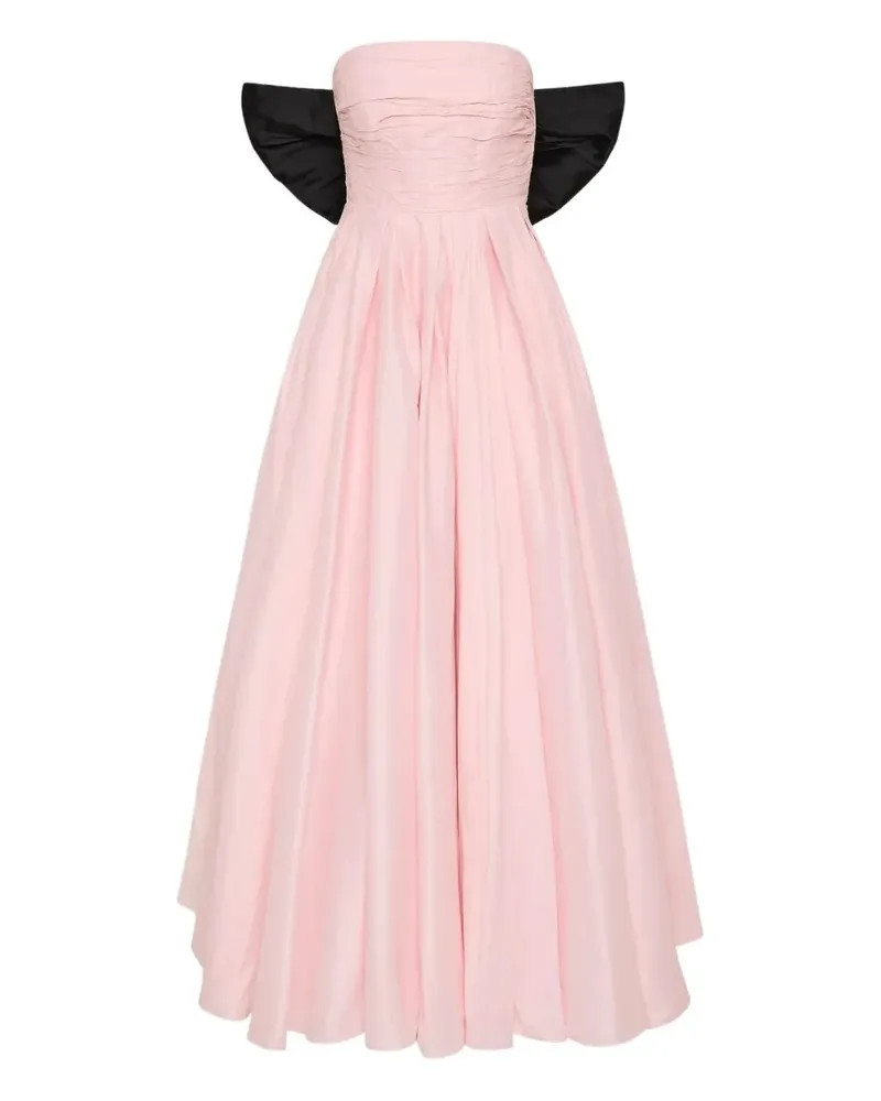 Aje. bow strapless maxi dress - Rosa Rosa
