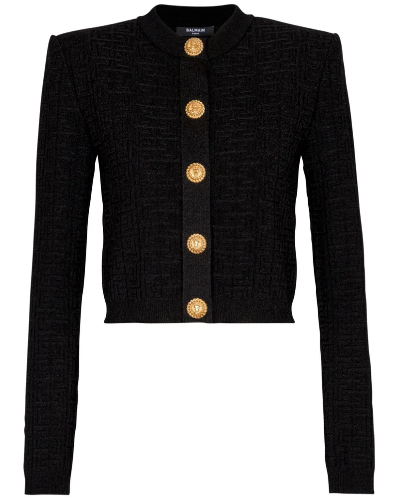 Balmain PB Labyrinth Cardigan - Schwarz Schwarz