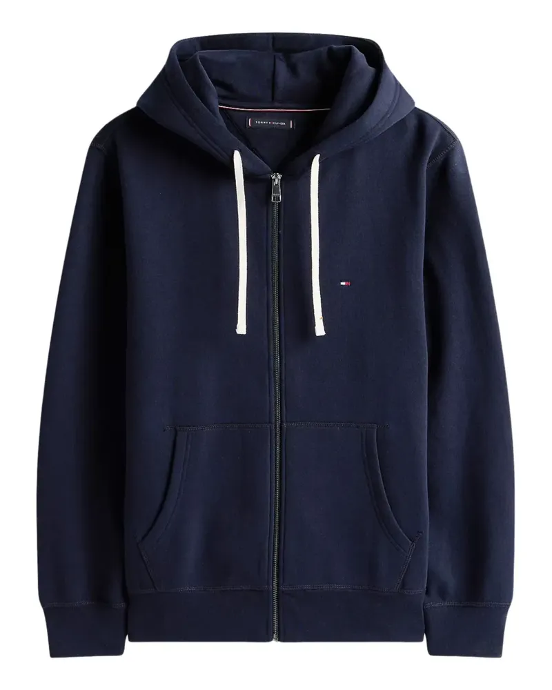 Tommy Hilfiger zip hooded cotton hoodie - Blau Blau
