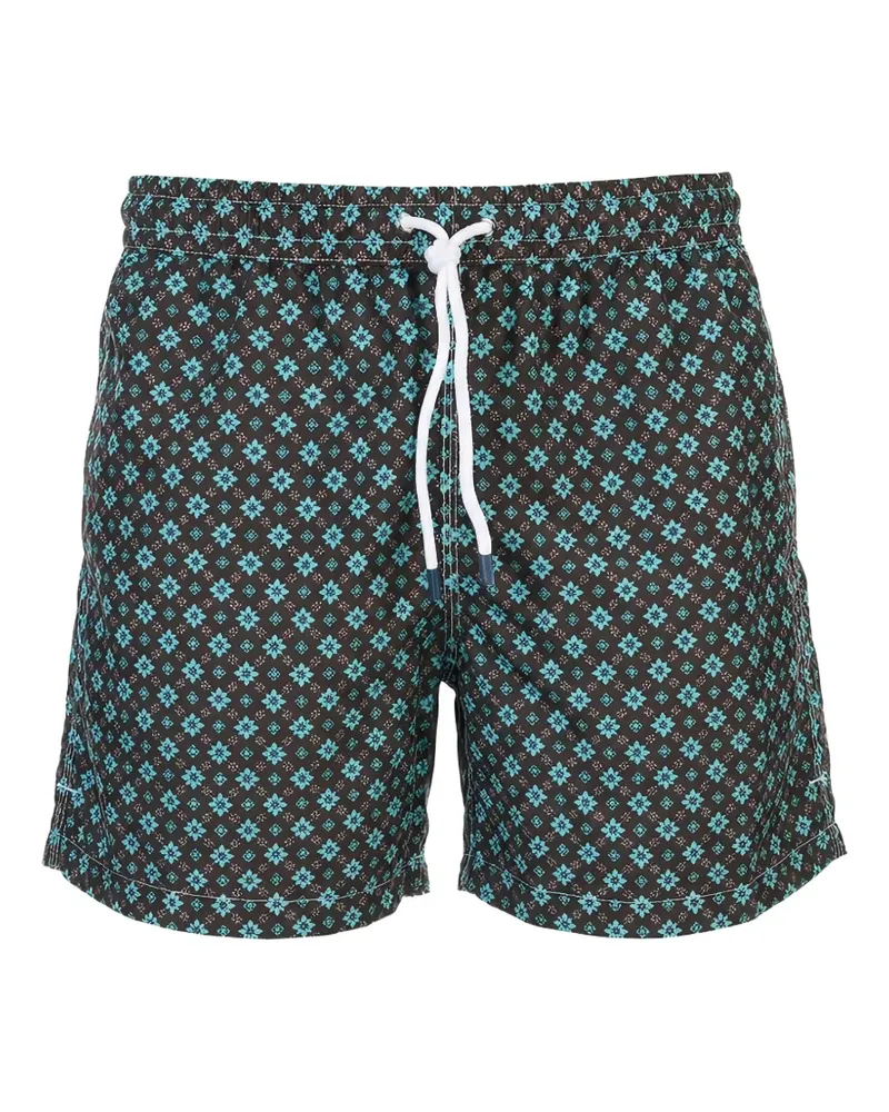 Fedeli geometric-print swim shorts - Braun Braun