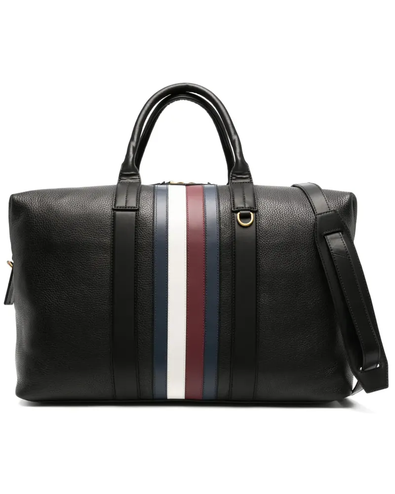 Tommy Hilfiger Reisetasche aus Leder - Schwarz Schwarz