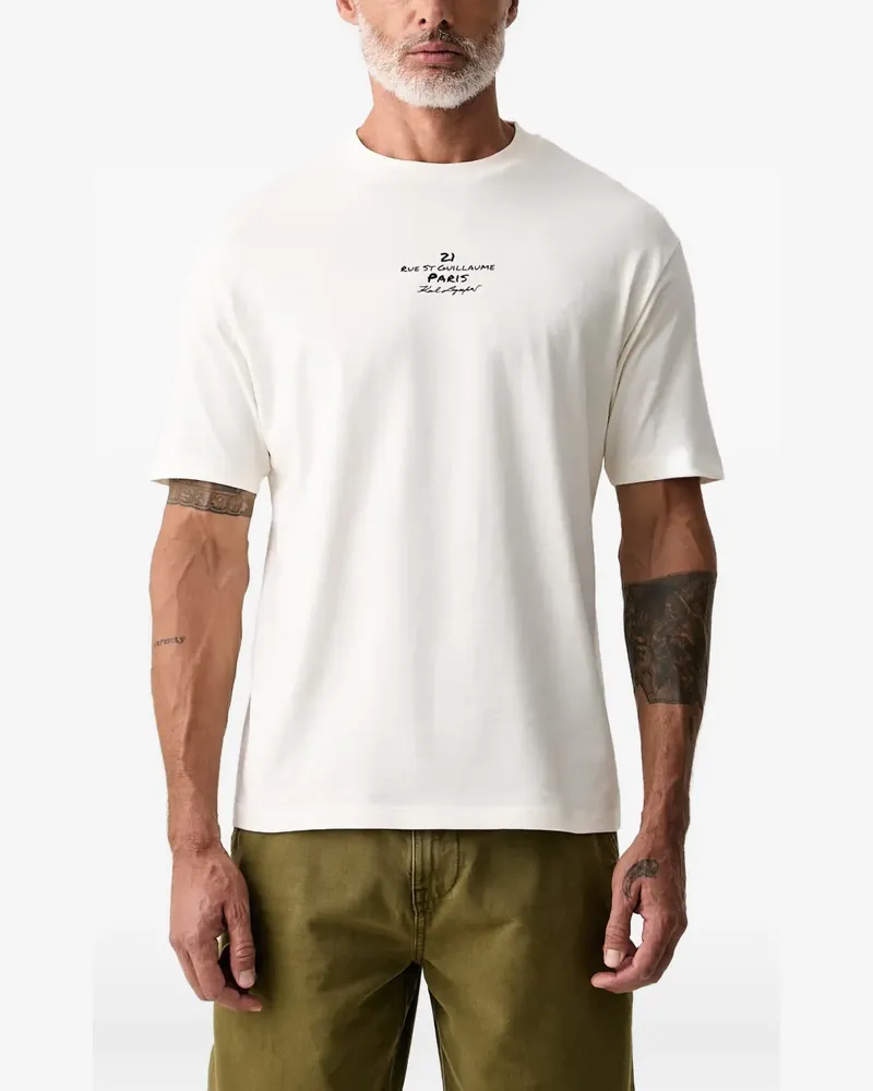 Karl Lagerfeld Rue St Guillaume graphic-print T-shirt - Weiß Weiß