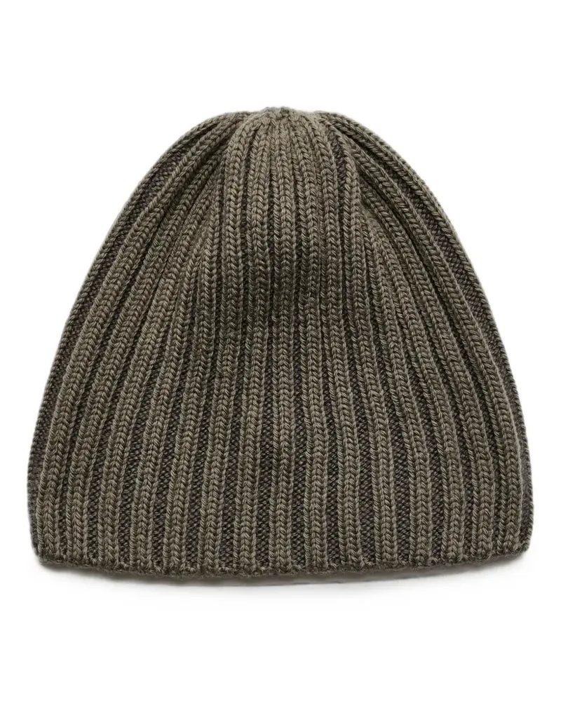 Our Legacy Gerippte Boston Beanie - Grün Grün