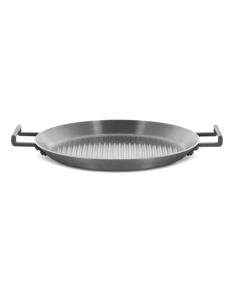 Alessi Gerippte Convivio Grillpfanne mit Henkel (29cm) - Grau Grau