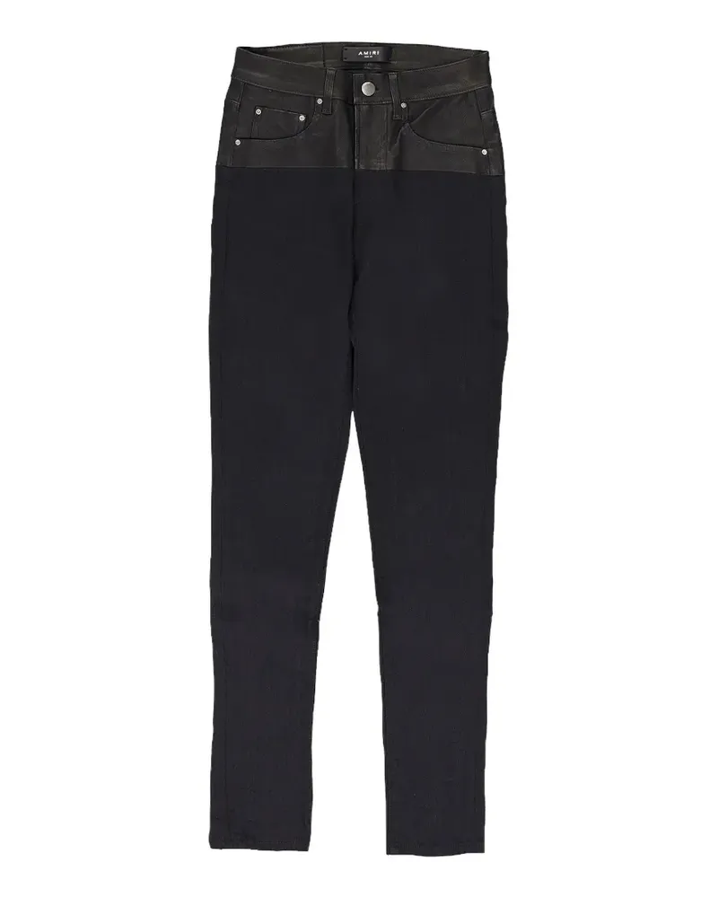 Amiri Skinny-Jeans mit Kontrasteinsatz - Blau Blau