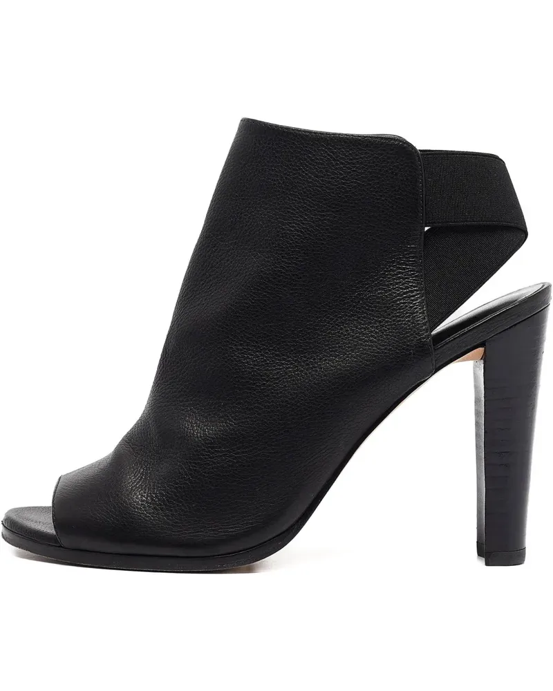 Stuart Weitzman Peeptoe-Stiefel - Schwarz Schwarz