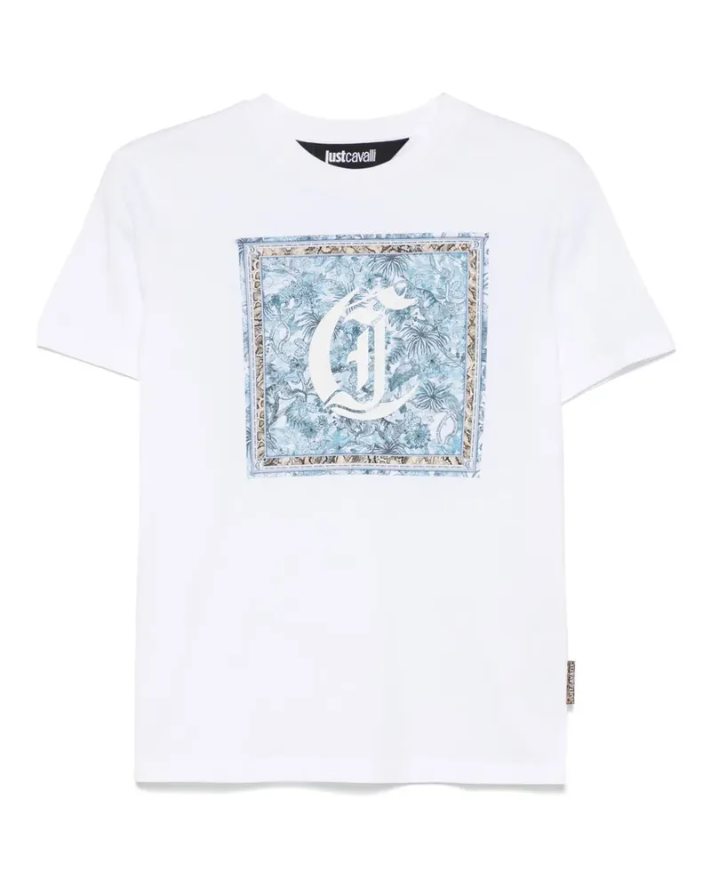 Just Cavalli T-Shirt mit Logo-Print - Weiß Weiß