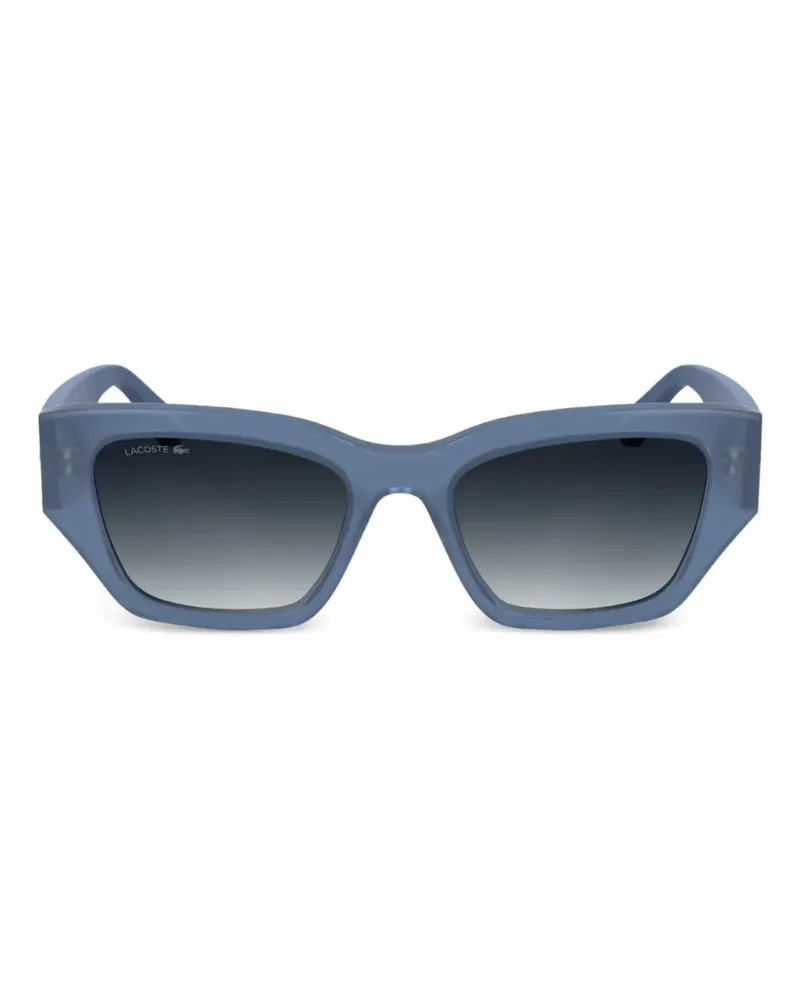 Lacoste Sonnenbrille mit geometrischem Gestell - Blau Blau