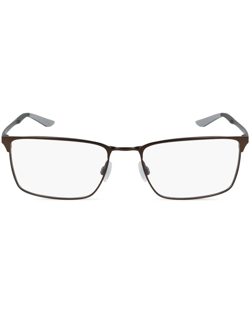 Nike Brille mit eckigem Gestell - Braun Braun
