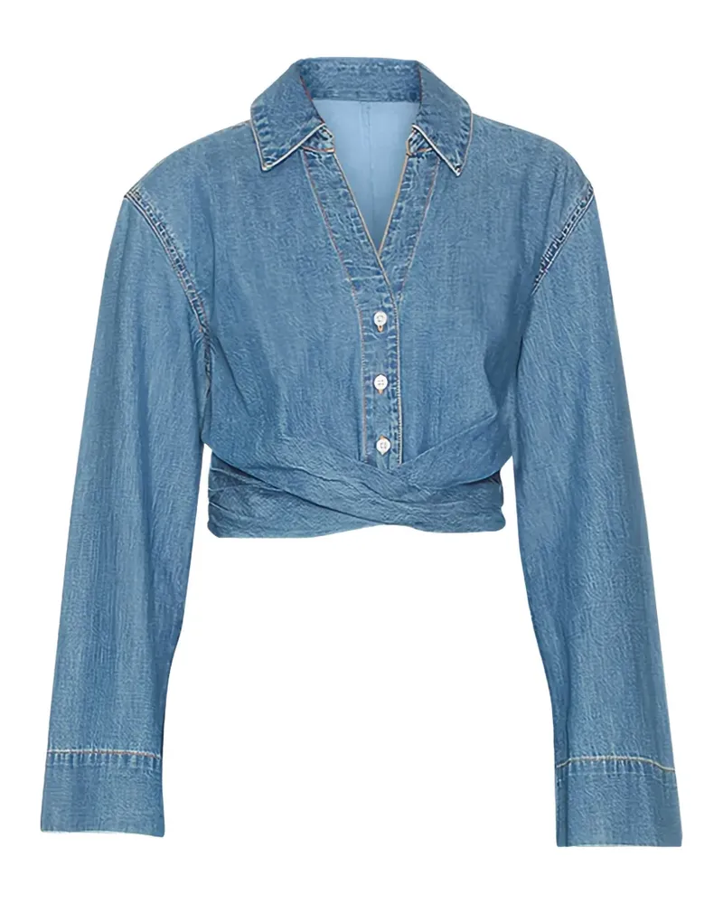 Veronica Beard Timothy twisted shirt - Blau Blau