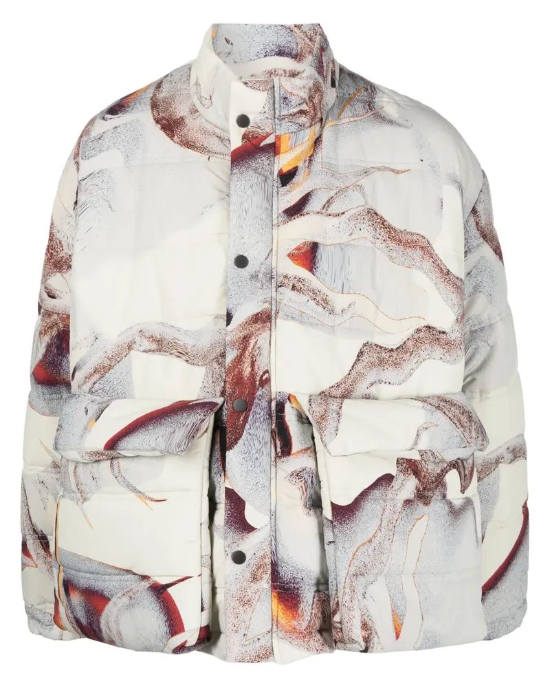 Henrik Vibskov Tabasco Jacke mit grafischem Print - Nude Nude