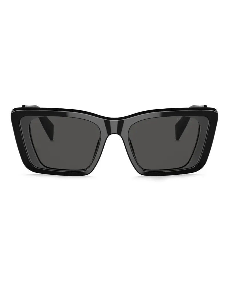Prada Sonnenbrille mit Butterfly-Gestell - Schwarz Schwarz