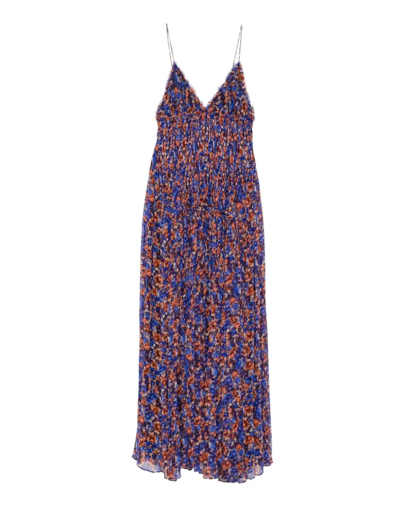 Ulla Johnson Atrani V-neck gown - Blau Blau