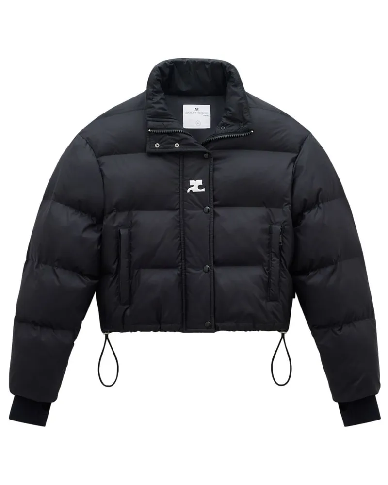 Courrèges Gefütterte Jacke mit Stehkragen - Schwarz Schwarz