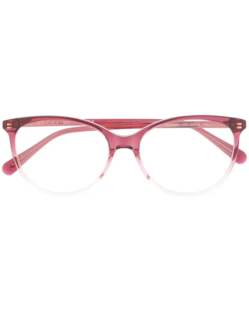 Gucci Ovale 'GG0550O' Brille - Rot Rot